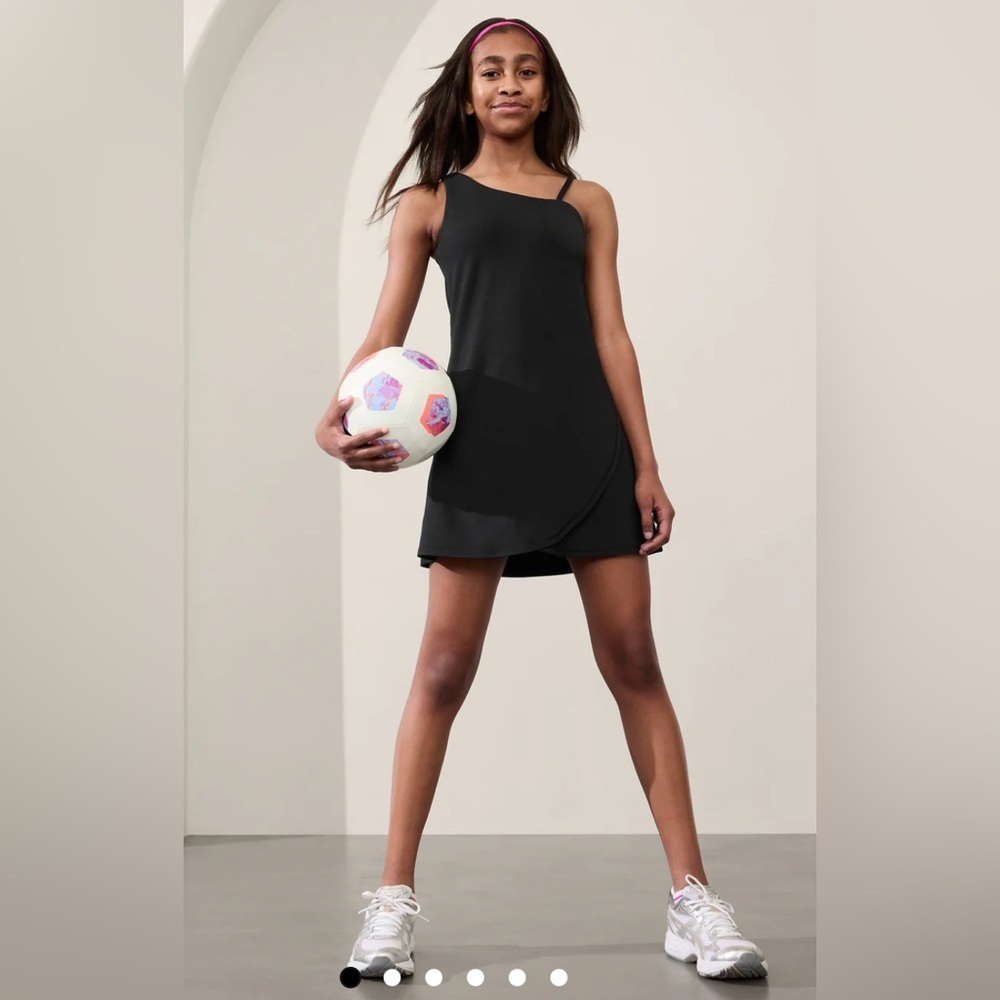 NWT Athleta Girl Stand Out Black Dress Size XXL/16